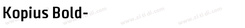 Kopius Bold字体转换